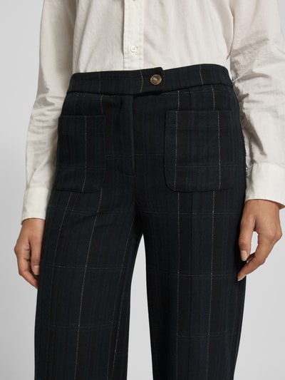 ICHI Straight Leg Stoffhose mit Eingrifftaschen Modell 'KATE' Dunkelgruen 3