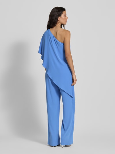 Lauren Ralph Lauren Jumpsuit met one shoulder-bandjes, model 'APRIL' Blauw - 5