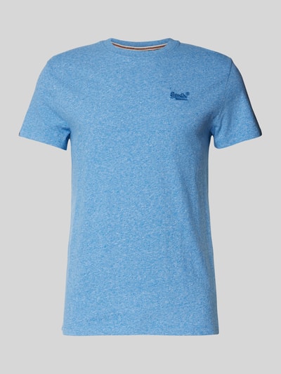 Superdry T-Shirt mit Label-Stitching Jeansblau 2