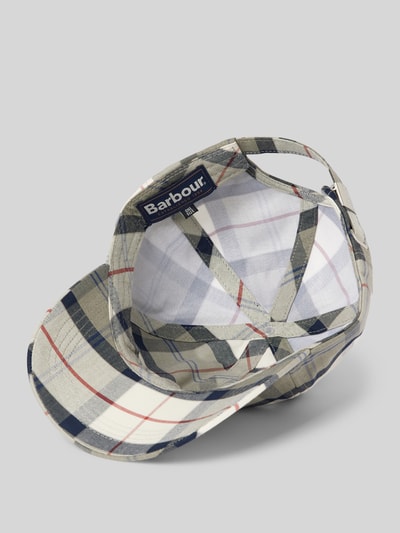 Barbour Basecap mit Label-Stitching Modell 'Tartan' Sand 2