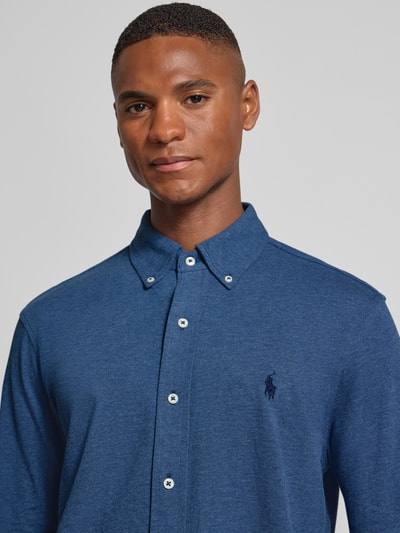 Polo Ralph Lauren Regular Fit Freizeithemd mit Button-Down-Kragen Blau 3