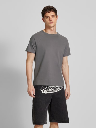 REVIEW T-shirt met raglanmouwen Donkergrijs - 4