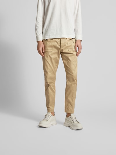 Dsquared2 Stoffhose mit Knopf- und Reißverschluss Beige 4