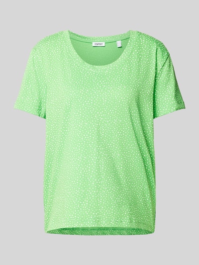 Esprit T-shirt met all-over print Neon groen - 2