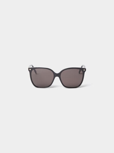 Alexander McQueen Sonnenbrille mit Nieten-Detail Black 2