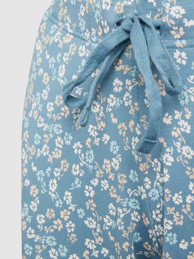 Schiesser Pyjamabroek met bloemenmotief Blauw - 2