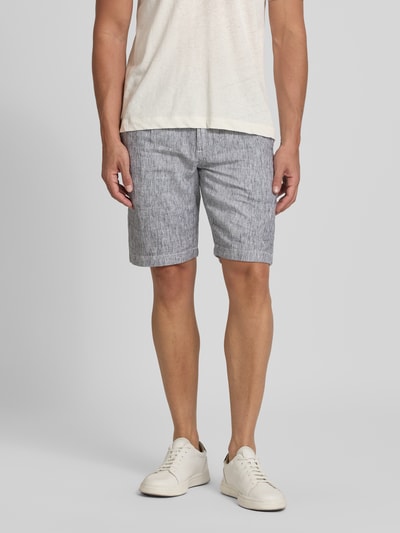 Colours & Sons Regular Fit Leinenshorts mit Gesäßtaschen Dunkelgrau 4