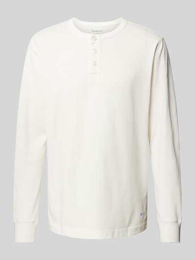 Knowledge Cotton Apparel Regular fit shirt met lange mouwen en korte knoopsluiting Offwhite - 2