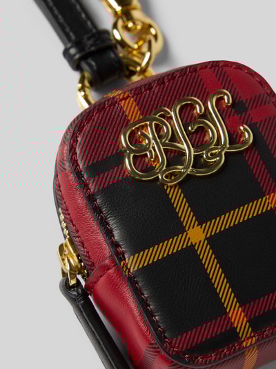 Lauren Ralph Lauren Anhänger aus Schafsleder mit Label-Applikation Bordeaux 2