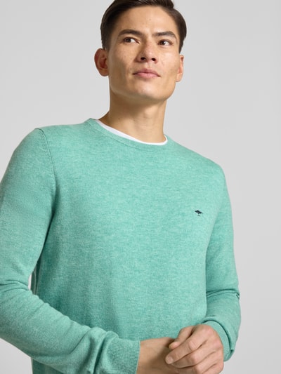 Fynch-Hatton Regular Fit Pullover mit Kaschmir-Anteil Modell 'Merino' Schilf 3
