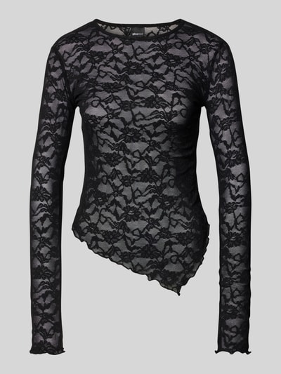 Gina Tricot Longsleeve aus Spitze Black 2
