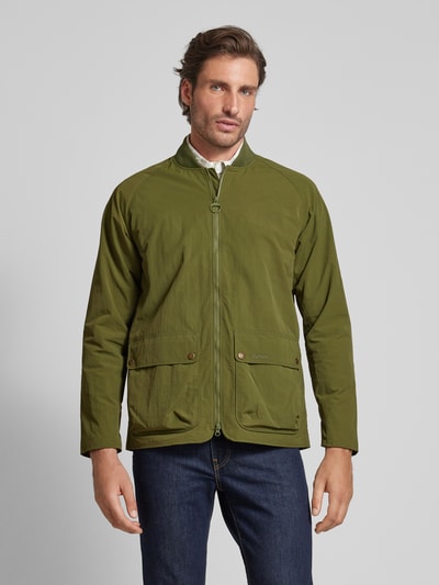 Barbour Jacke mit aufgesetzten Pattentaschen Modell 'BEAUMONT' Oliv 4