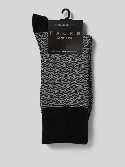 Falke Socken mit Label-Stitching Black 3