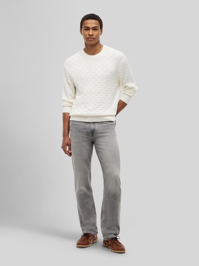 Tommy Hilfiger regular straight fit jeans van puur katoen Lichtgrijs - 1