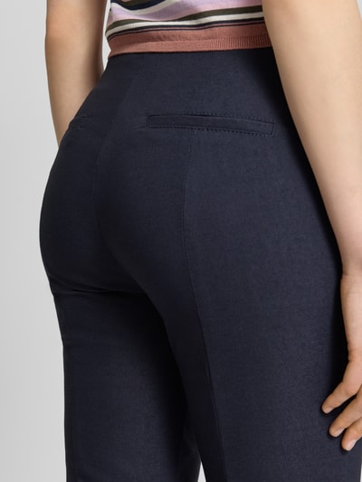 Christian Berg Woman Slim Fit Stoffhose in verkürzter Passform Dunkelblau 3
