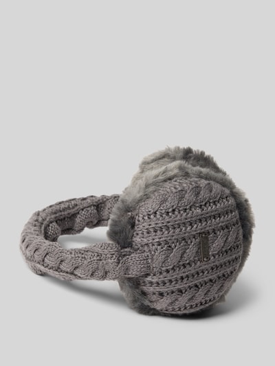 Barts Ohrenwärmer mit Zopfmuster Modell 'Monique' Dunkelgrau 3