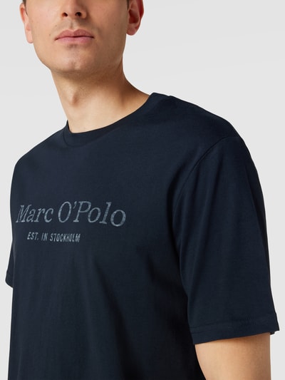 Marc O'Polo T-Shirt mit Statement- und Label-Print Marine 3