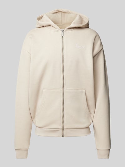 KARL KANI Sweatjacke mit Label-Stitching Sand 2