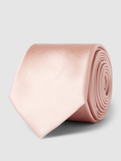 Willen Krawatte aus Seide mit dezentem Schimmer (6,5 cm) Rosa 1