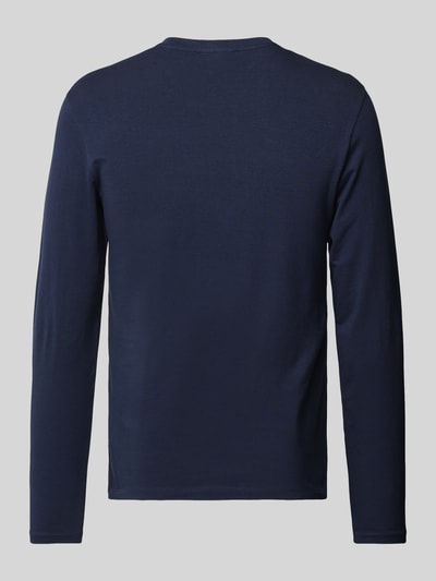 HUGO Longsleeve mit Label-Print Marine 3