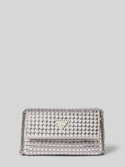 Guess Umhängetasche mit Ziersteinbesatz Modell 'ZALINA' Silber 2