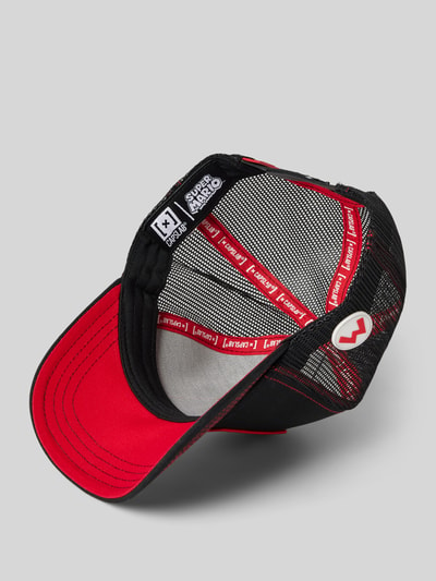 Capslab Trucker-pet met motiefpatch, model 'casquette' Zwart - 2