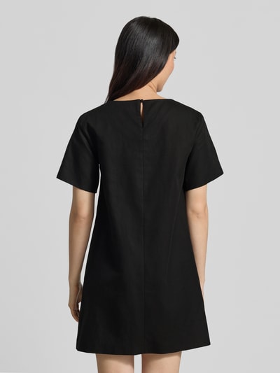Weekend Max Mara Mini-Leinenkleid aus Baumwoll-Leinen-Mix Modell 'ALOA' Black 5