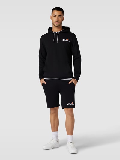 Ellesse Regular Fit Sweatshorts mit Label-Stitching Modell 'SILVAN' Black 1