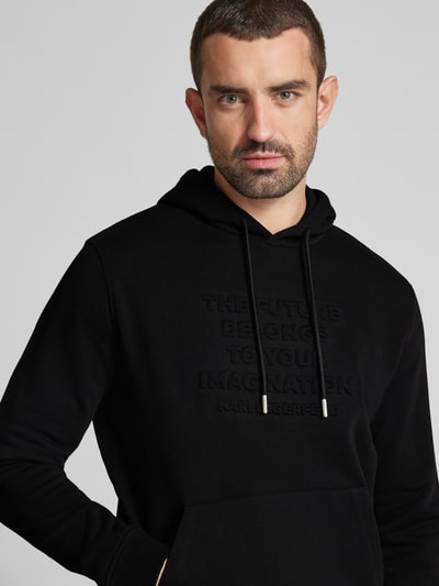 Karl Lagerfeld Hoodie mit Label-Stitching Black 3