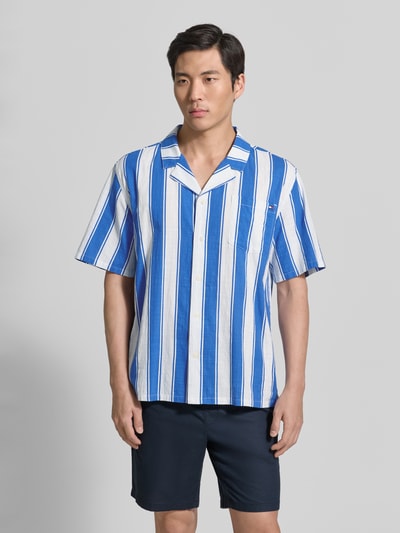 Tommy Hilfiger Regular Fit Freizeithemd aus reiner Baumwolle Modell 'WOVEN BOWLING' Royal 4