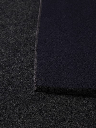 Christian Berg Men Sjaal met rafels Marineblauw - 2