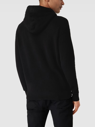 CK Calvin Klein Hoodie in gebreide look, model 'LYCRA' Zwart - 5