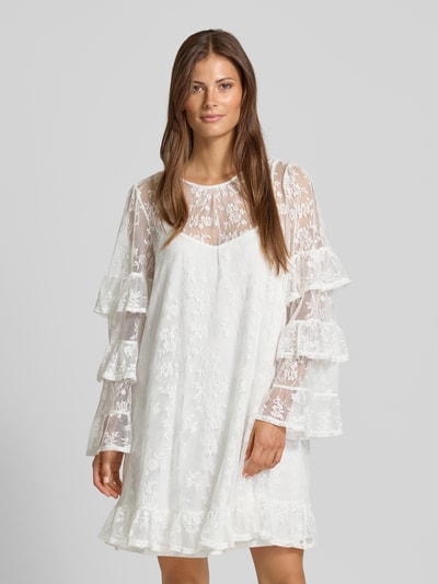 Vero Moda Oversized Freizeitkleid in semitransparenter Optik Modell 'CELINE' Offwhite 4