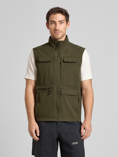 Icepeak Kamizelka o kroju regular fit z naszywanymi kieszeniami model 'Bergheim' Oliwkowy 4