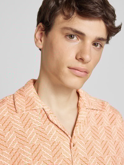 Jack & Jones Regular fit vrijetijdsoverhemd met resortkraag, model 'BLUVINCENT' Lichtbruin - 3