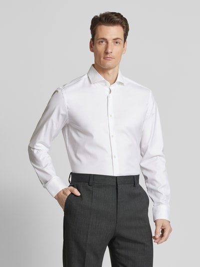 BOSS Slim Fit Business-Hemd mit Haifischkragen Weiss 4