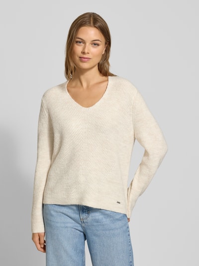 More & More Strickpullover mit Rundhalsausschnitt Offwhite 4