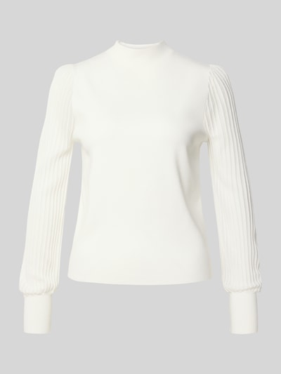 Zero Strickpullover aus Viskose-Mix mit Ballonärmeln Weiss 2
