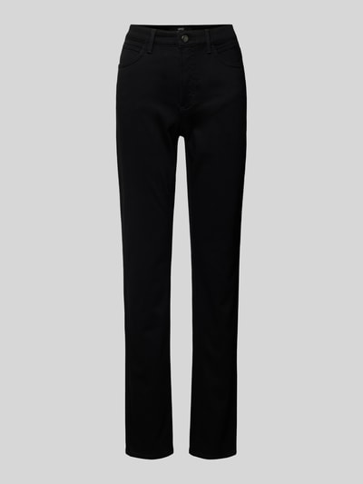 Brax Slim fit jeans met riemlussen, model 'Style.Mary Thermo' Zwart - 2