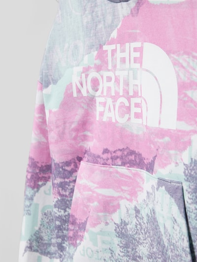 The North Face Cropped Hoodie mit Label-Print Modell 'DREW' Hellrosa 2