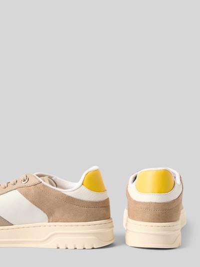 Tommy Hilfiger Low-top sneakers met echt leer Met leer Taupe - 2