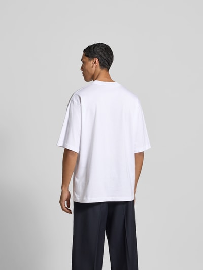 Marni T-Shirt mit Label-Detail Weiss 5