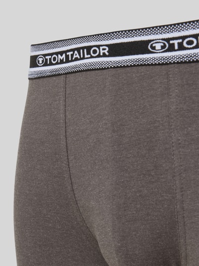 Tom Tailor Regular fit boxershort in een set van 5 stuks van zacht katoen met elastische band met label Antraciet - 2