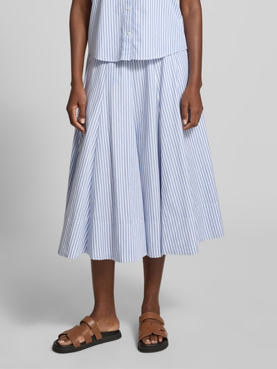 GANT midirok met zijwaartse steekzakken Lichtblauw - 4