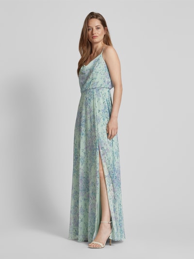 Jake*s Cocktail Abendkleid mit floralem Muster Mint 1