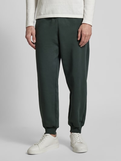 EA7 Emporio Armani Relaxed Fit Sweatpants mit Label-Print Modell 'TRAIN VISIBILTY' Dunkelgruen 4