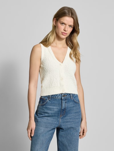 Only Regular Fit Indoorweste mit Strukturmuster Modell 'ALVILDA' Offwhite 4