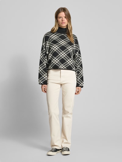 Pieces Jeansy o kroju straight fit z mieszanki bawełny model ‘KELLY’ Écru 1