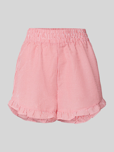 A-view Relaxed Fit Shorts mit Strukturmuster Modell 'Sonja' Rot 2