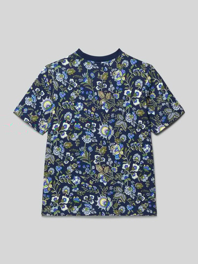 adidas Originals T-shirt z nadrukiem z logo Granatowy 3